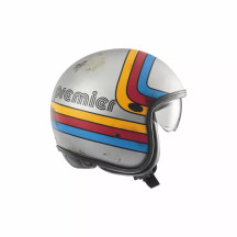 Casco Vintage Platinum Edition — Talla M, Abierto, Plata